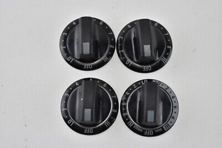 Kenmore Range Surface Burner Knob set x4 316208101 Kenmore Range Surface Burner Knob set x4 316208101